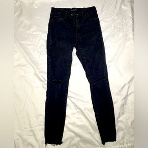 Black ripped hammer jeans